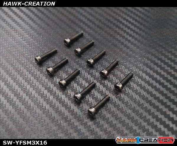 YFS Screw M3X16Hex - 10pcs YFS Screw M3X16Hex - 10pcs